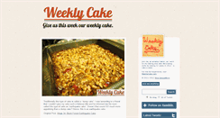 Desktop Screenshot of blog.weeklycake.com
