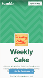 Mobile Screenshot of blog.weeklycake.com