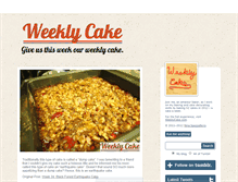 Tablet Screenshot of blog.weeklycake.com